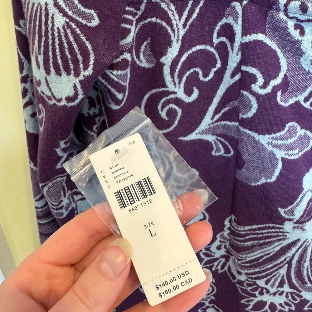 Anthropologie Purple and White Floral Dress - Picture 6 of 6